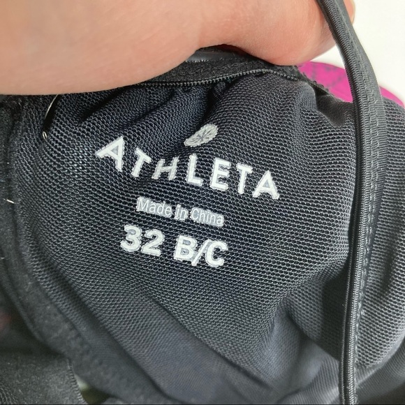 Athleta | Striped Racerback Swim Top 32B/C - Picture 4 of 5